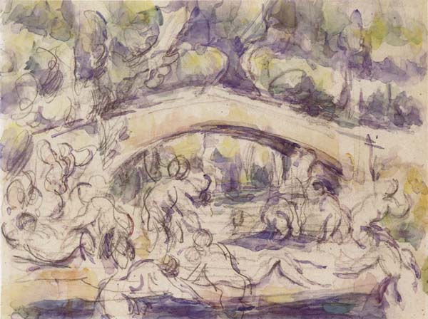 Bathers Beneath a Bridge